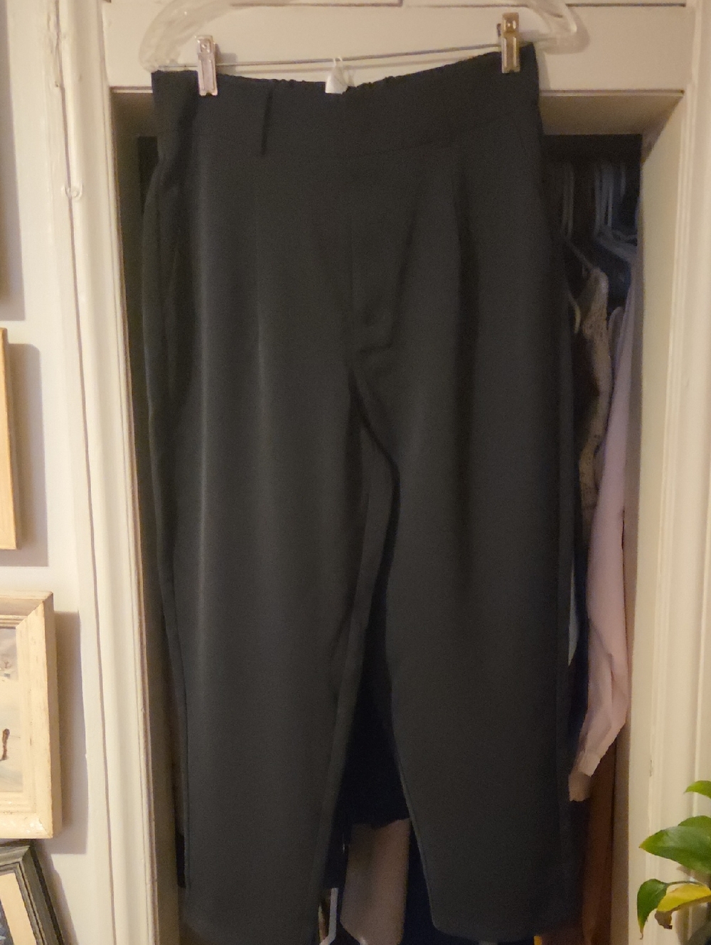 NEW Halara Dress Pants Black High-Waist Wide-Leg Pants